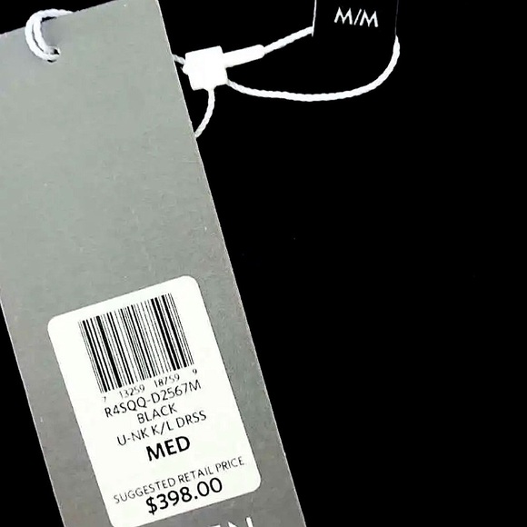 $398 Eileen Fisher Sequin Rivulet Dress Medium Black 100% Silk Vintage Quality - Picture 11 of 16